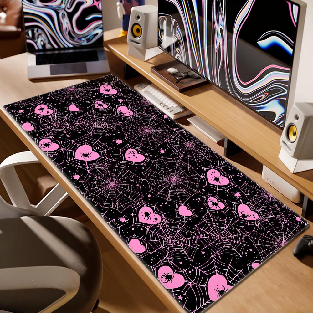90x40 White or Pink Spiderweb  - Office And Tech review and price