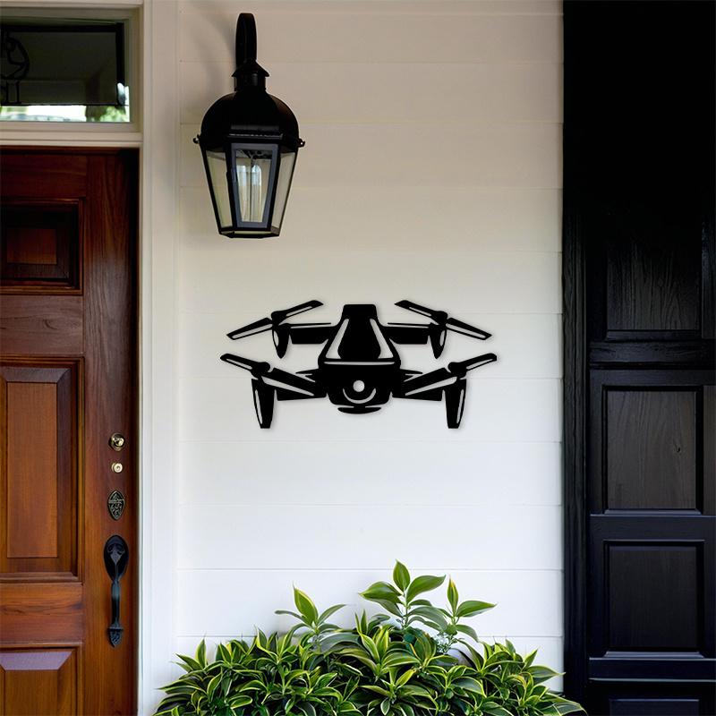 2D Flat Drone Silhouette Metal - Office And Tech review and price